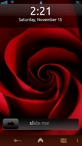 Red Rose Flower Locker Theme