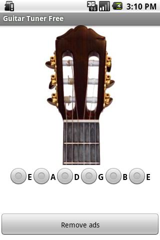 Android application Guitar Tuner (Ad free) screenshort