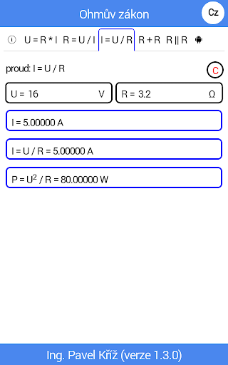 【免費教育App】Ohmův zákon-APP點子