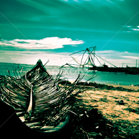 story of a dead boat by Gaurav Mehra - Landscapes Beaches