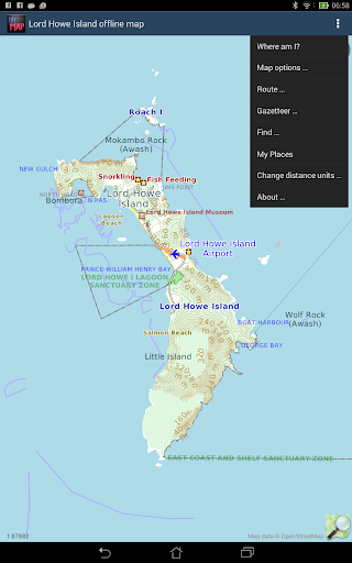 Lord Howe Island offline map