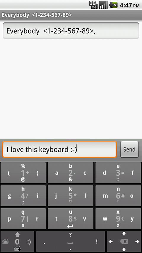 Android application No Errors Keyboard screenshort
