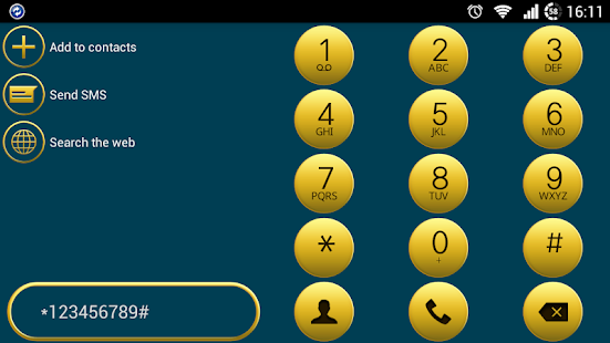 exDialer B-Gold theme - screenshot thumbnail
