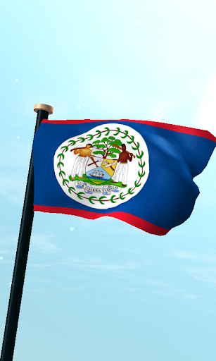 Belize Flag 3D Live Wallpaper