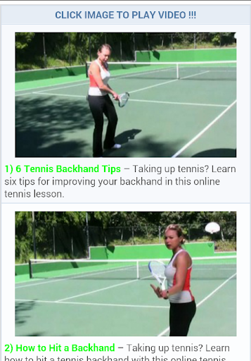 Tennis Lesson Tricks