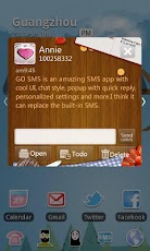 GO SMS Pro Romantic fruit them