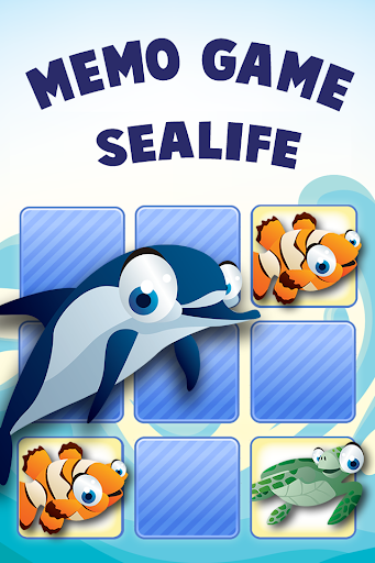 Memo Game Sealife Cartoon