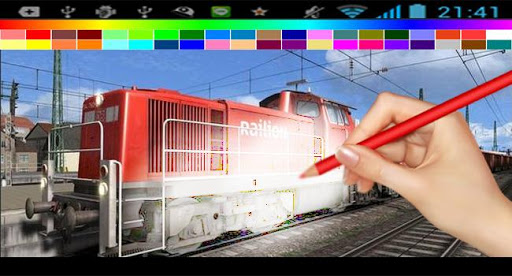 【免費教育App】Train Simulator Coloring-APP點子