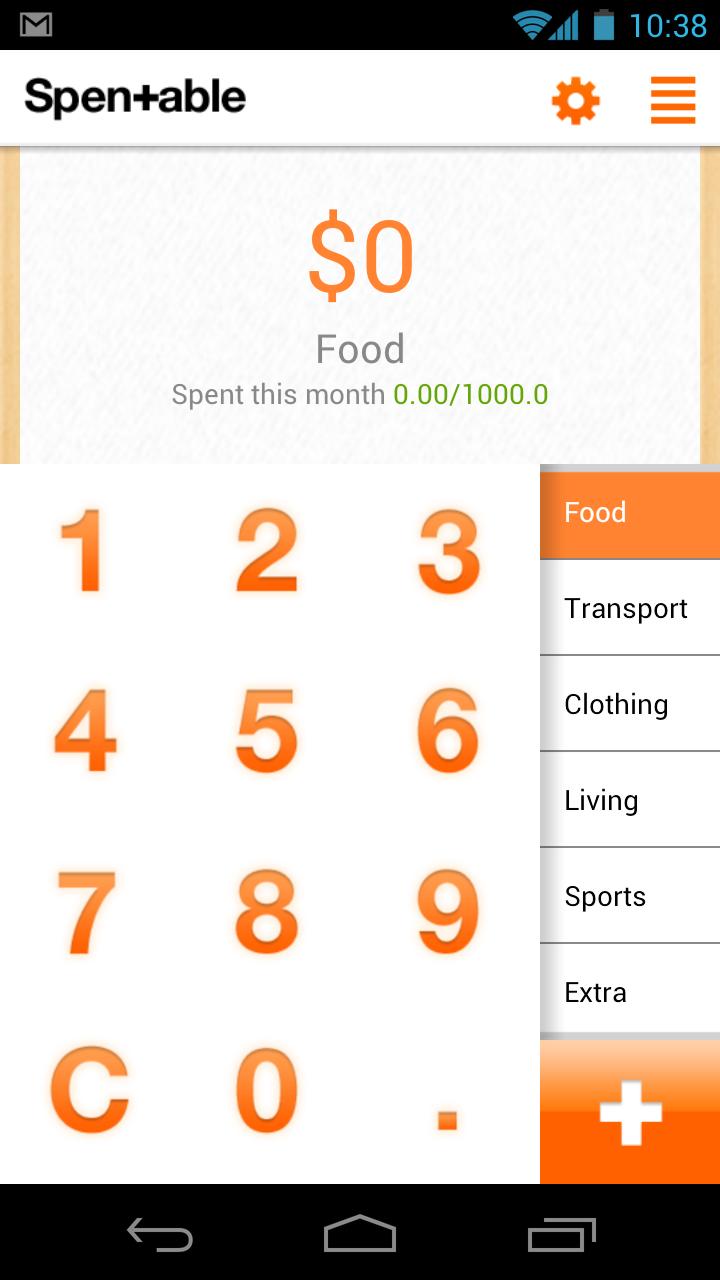 Spentable Pro Screen 1