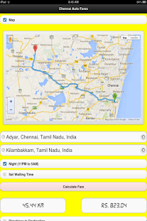 Chennai Auto Fares Screenshots 1