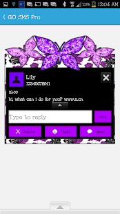 How to get GO SMS - Cute Butterfly 2 patch 1.1 apk for pc