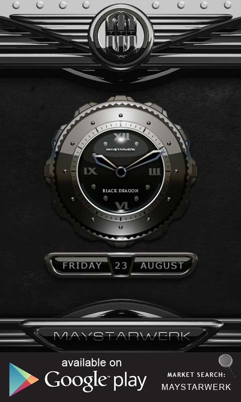 Next Launcher Theme black dra Screen 3