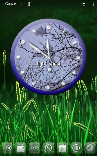 【免費個人化App】Round Weather Clock UCCW Skin-APP點子