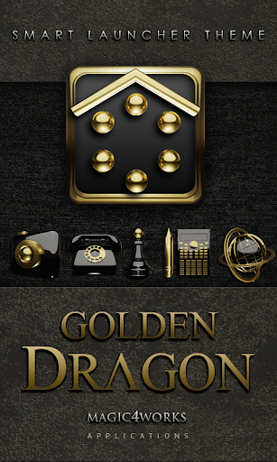 Smart Launcher Theme Golden D