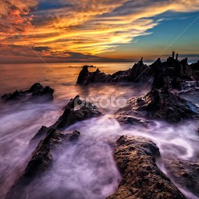 Kuil of The Dragon by Nyoman Sundra - Landscapes Sunsets & Sunrises