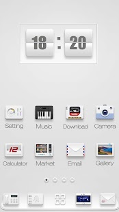 Free Download White A Moment GO Theme APK