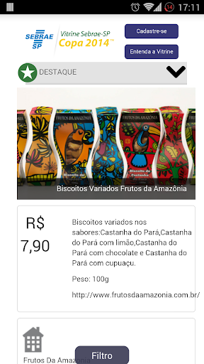 Vitrine Sebrae