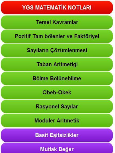 【免費教育App】YGS Matematik Notları-APP點子