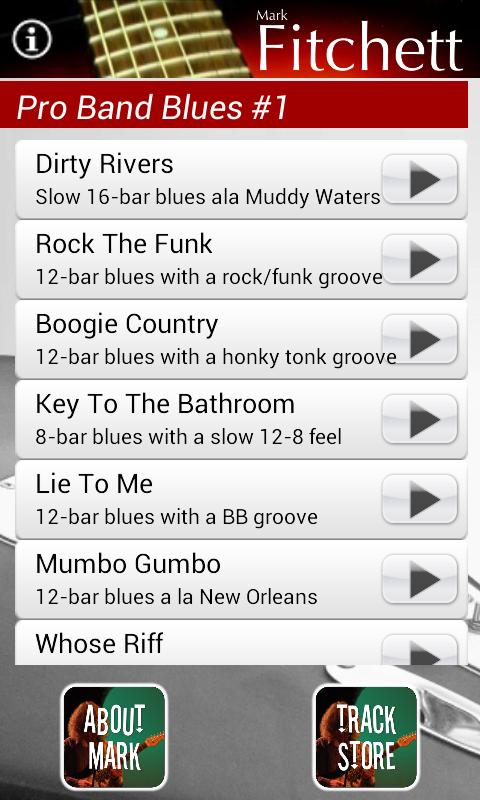 Android application Pro Band Blues #1 screenshort