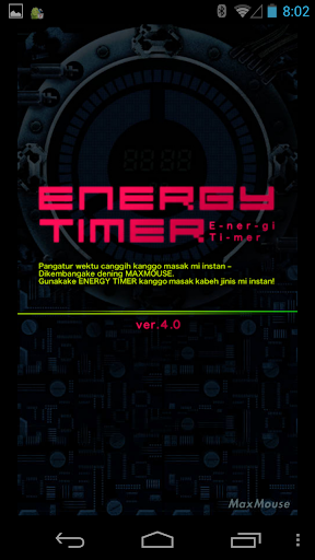 Energy Timer Javanese English