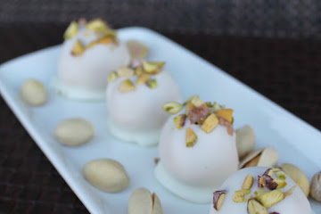 Pumpkin Pistachio Truffles