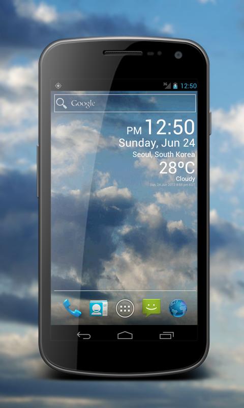 Weather Clock Live Screen 2