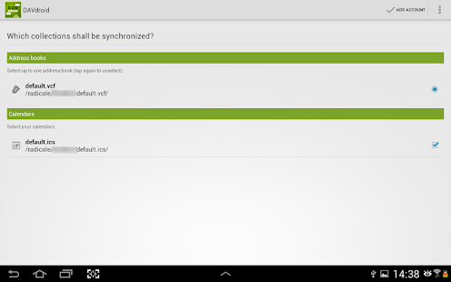 DAVdroid – CalDAV/CardDAV Sync - screenshot thumbnail