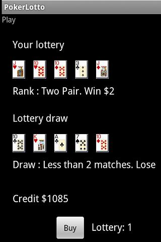 Poker Lotto Screen 3