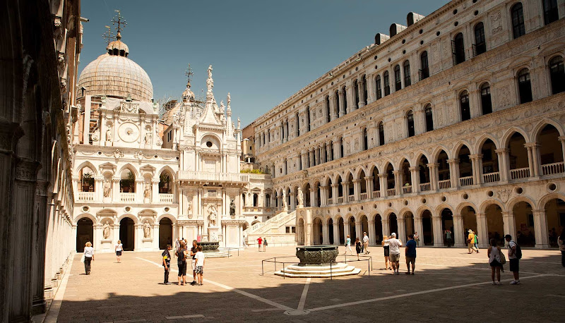The Doge's Palace, one of the most recognizable landmarks in Venice.