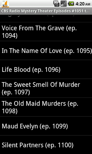 【免費音樂App】CBS Radio Mystery Theater V.22-APP點子