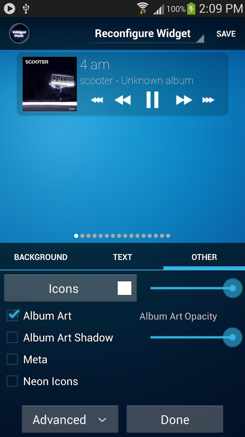 Poweramp Standard Widget Pack Screen 2