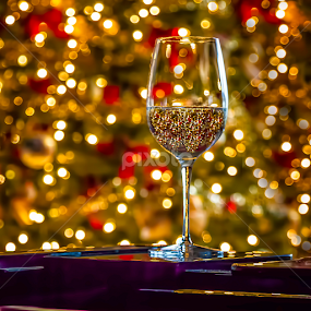 Glass Of Cheer by Karen Celella - Public Holidays Christmas