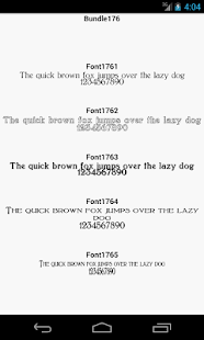 Fonts for FlipFont 176