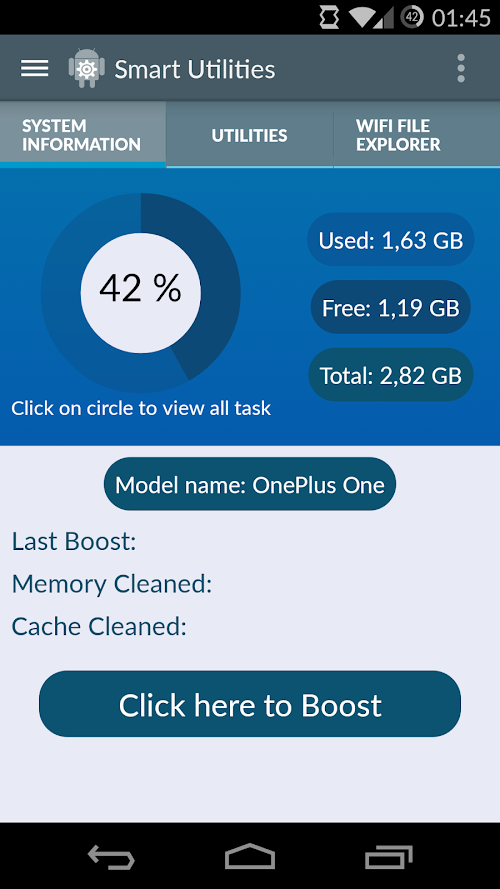 Android application Smart Utilities screenshort