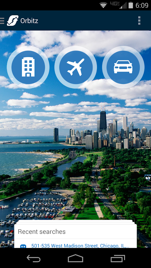 Orbitz Flights, Hotels, Cars screenshot