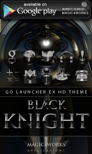 【免費個人化App】GO Locker Theme Black Knight-APP點子