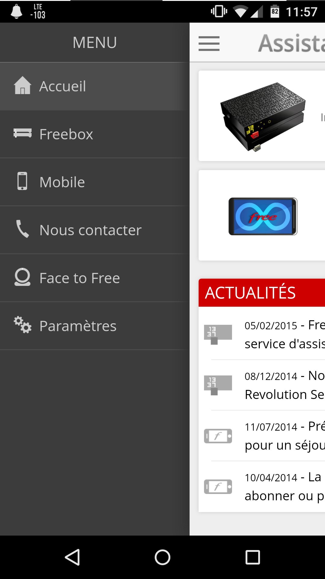 Android application Assistance Free screenshort