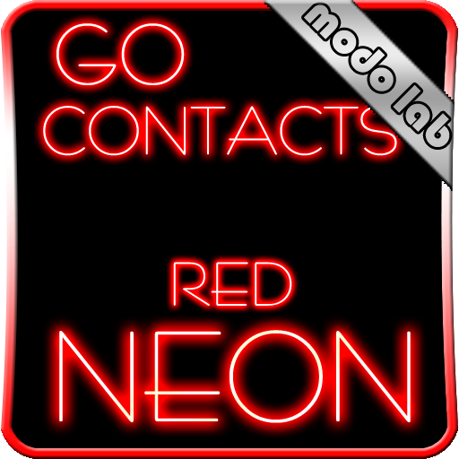 Red Neon Go Contact theme 個人化 App LOGO-APP開箱王