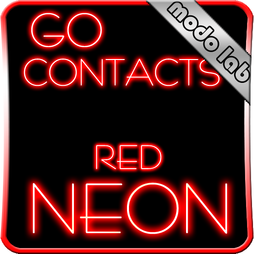 Red Neon Go Contact theme LOGO-APP點子