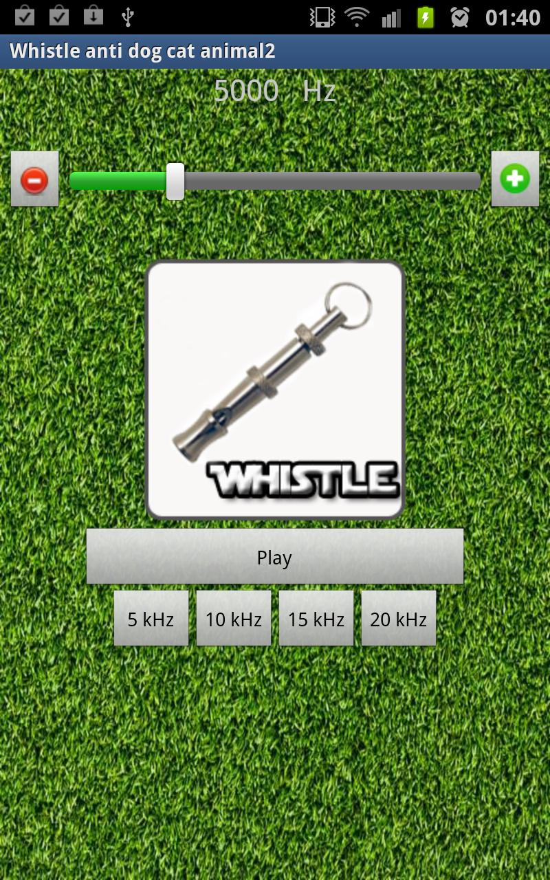 Android application Dog Whistle PRO screenshort