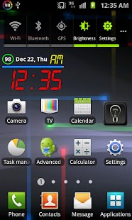 download Rainbow Battery Clock (Mini) free