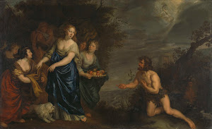 RIJKS: Joachim von Sandrart (I): Odysseus and Nausicaa 1688