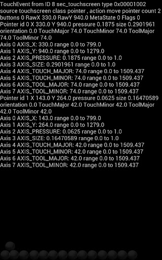 Input events logger