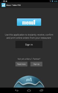 Menu1 Tablet POS Screenshots 0