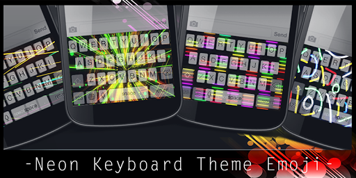 Neon Keyboard Theme Emoji