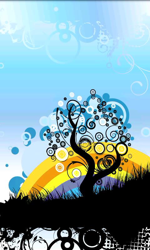 Rainbow Tree Live Wallpaper Screen 3