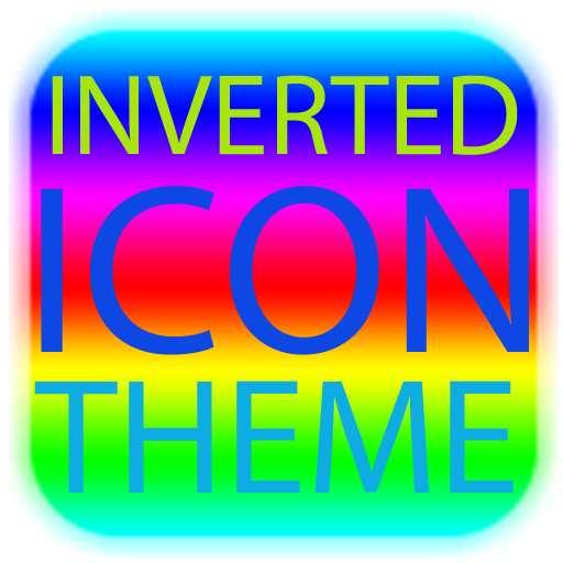 Inverted Icon THEME ★FREE★ LOGO-APP點子