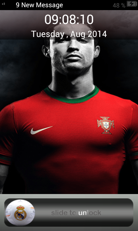 Cristiano Ronaldo Screen Lock Screen 2