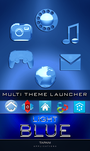 LIGHT BLUE icons go adw apex