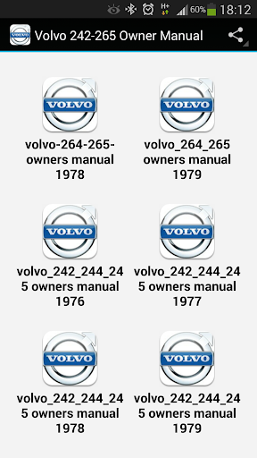 Volvo 242-265 Owner Manual